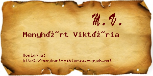 Menyhárt Viktória névjegykártya